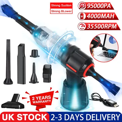 Powerful Car Vacuum Cleaner Wet/Dry Cordless Strong Suction Handheld Cleaning UK • £14.78