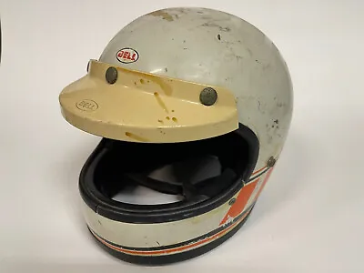 Vintage 1970's BELL STAR 120 Helmet - Size 7  3/4 - Street Motocross Off Road  • $250