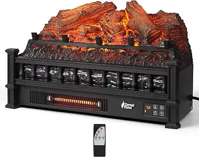 TURBRO Eternal Flame Infrared Electric Fireplace Logs 23  Infrared Quartz • $109.99