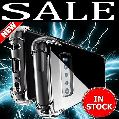 $5.99 • Buy Shockproof Case Heavy Duty Clear Cover For Samsung Galaxy S10 S9 S8 S21 S20 Plus