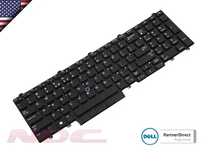 Dell Latitude E5550Precision 3510/7510 Etc. US ENGLISH Backlit Keyboard0TF5M0 • $52.23