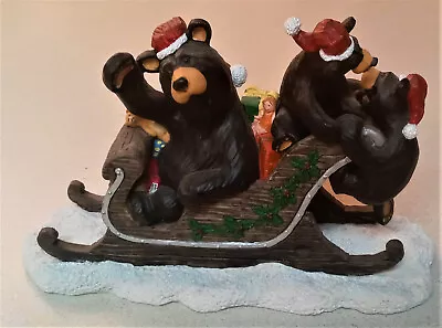 $35 • Buy RARE - Bearfoots Bears Jeff Fleming  Jingle Bears   Large 8.5  Figurine NICE