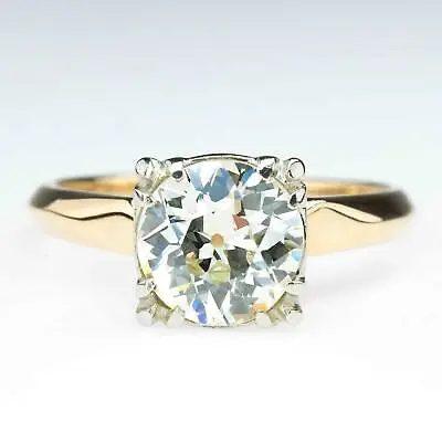 1.50ct Old European Cut Diamond Vintage Engagement Ring In 14K Yellow Gold • $1