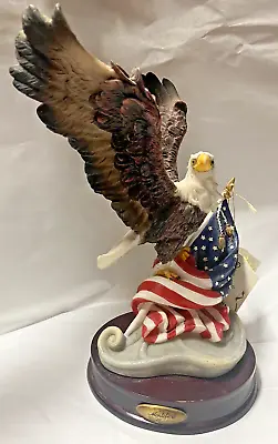 Montefiori Collection American Eagle With American Flag Fourth Of July Figure • $39.95