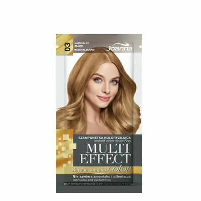 Joanna Multi Effect Hair Colour Shampoo Dye Sachet 4 To 8 Washes Keratin Complex • £2.89