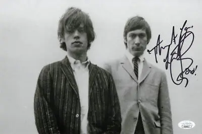 Charlie Watts Signed Autograph 8x12 Photo The Rolling Stones W/ Mick Jagger JSA • $799.95