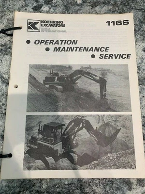 $45.95 • Buy Koehring 1166 Excavator Operation Maintenance Manual Book SKU-B
