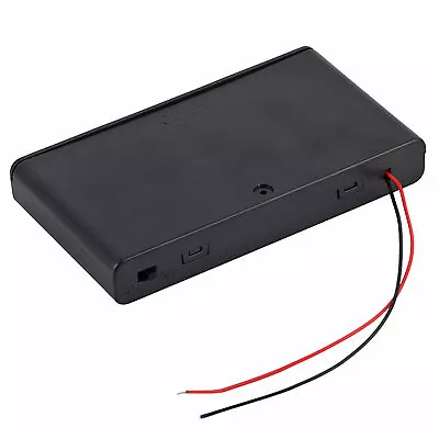 12V 8 X AA Battery Holder Case ABS Battery Storage Box With Swith In New • £7.04