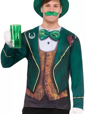 Saint Patrick's Day Instantly Irish Leprechaun Adult's Shirt Medium 38-40 • $14.77