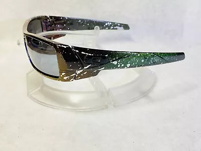 Custom Oakley Gascan Sunglasses MultiColor Shift Splatter W Black Polarized Lens • $149