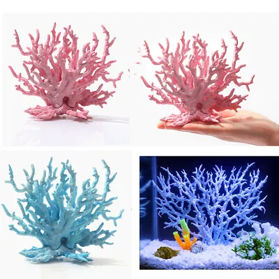 £5.59 • Buy Artificial Fake Coral Fish Tank Ornament Plant Aquarium Decoration Landscape