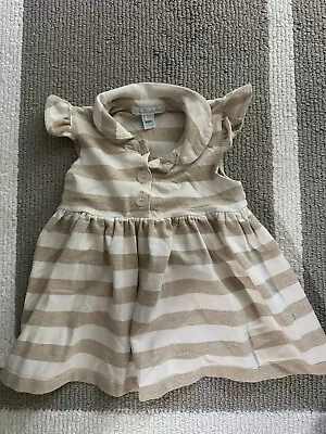 Girls 3M 3 Months MARIE CHANTAL Striped Metallic Dress EUC • $29