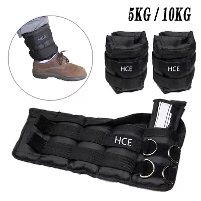 5KG-10KG Ankle Weight Adjustable Leg Wrist Strap Running Training Fitness Gym • $49.99