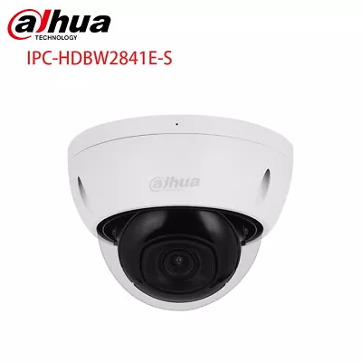 Dahua 4K IP Camera IPC-HDBW2841E-S 8MP POE Dome WizSense Home Security Outdoor • $103.55