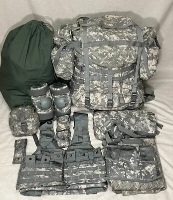 Army Large Rucksack Backpack Molle Ii Field Pack Complete Kit + Frame Wasit Belt • $99.99