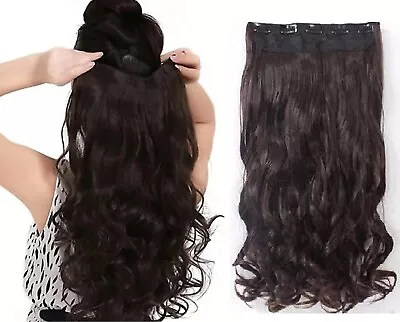 Hair Wigs Women's Brown Curly/Wavy Hair Brown 24 Inc • $15.99