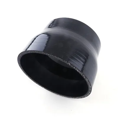 Black 3.5  To 4  89mm-102mm Straight Reducer Turbo Intake Coupler Silicone Hose • $6