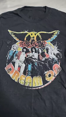 Vintage Aerosmith Licensed Dream On 1973 Tour Black All Size Shirt AC958 • $22.49