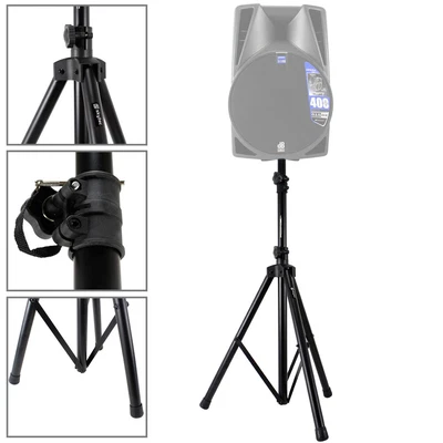 £34 • Buy Vonyx 180.180 Black Tripod Height Adjustable Speaker Stand 20kg Load