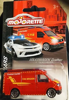 Majorette  1:64 ‘ Volkswagen Crafter Van Fire Brigade Control Centre Vehicle • £8.99