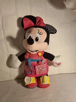 Disney Baby-  Minnie Mouse Sensory Plush Soft Toy Teddy Clementoni 14” • £11.99