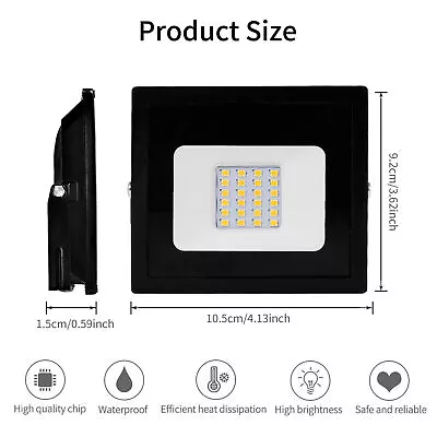 30W -1000 Watt LED Flood Light Outdoor Spotlight Garden Yard Security Lamp 110V • $8.99