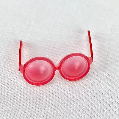 VTG Barbie Red / Pink Skipper Francie Rose PJ Malibu Round Bubble Sunglasses MOD • $24.99