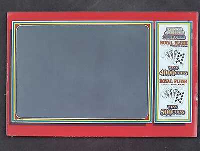 Aristocrat Slot Machine MK 2.5 Jubilee Video Poker Game Monitor Glass  • $17