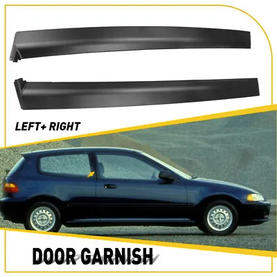 For 92-95 Honda Civic 2/3 Door Coupe Hatchback Door Pillar Sash Garnish R&L Trim • $35.14