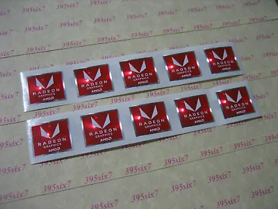 AMD RADEON GRAPHICS STICKER (16.5mm X 19.5mm) - 10 PCS • $8.88