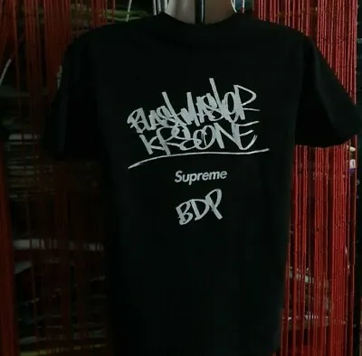 Rare FW14 Supreme X KRS-One All Means Tee Black T-shirt Size M Medium Box Logo  • $180.54