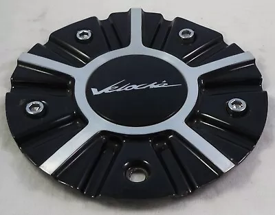 Veloche Wheels Gloss Black / Silver Custom Wheel Center Cap Caps # C109968 • $59.39