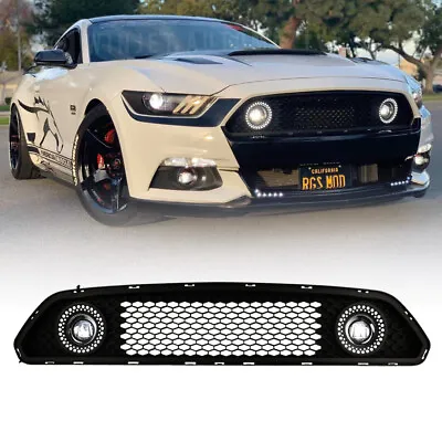 For Ford Mustang S550 2015-2017 Fog Lights Halo Ring DRL LED Upper Grille Lamps • $229.99