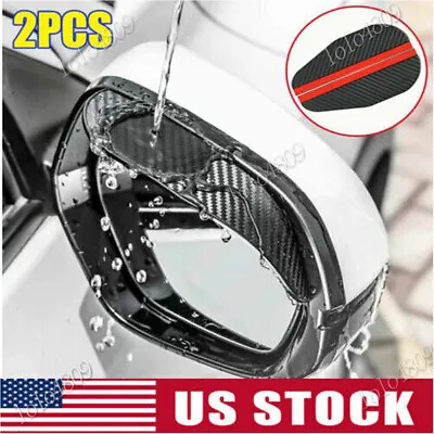 Car Rear View Side Mirror Rain Board Eyebrow Guard Sun Auto Visor Accessories US • $4.01