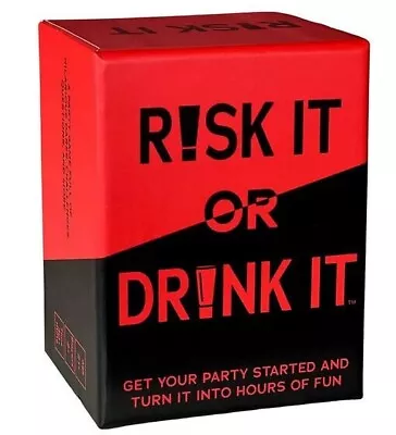 RISK IT OR DRINK - Fun Party Game For College Pregame Night Hilarious Dares • $17.99