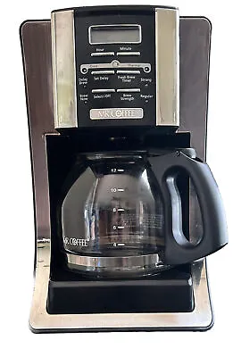 Mr. Coffee 12 Cup Programmable Coffee Maker With Thermal Carafe Option Chrome • $61.73