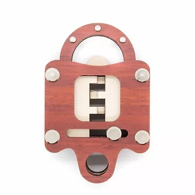 Void Lock - Wood - Level 8 - Jean Claude Constantin - Sliding Lock Puzzle • $32.99