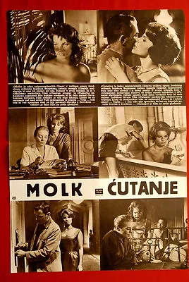 Silence #2 Ingmar Bergman Molk Swedish 1963 Thullin Unique Exyu Movie Poster • $100.49