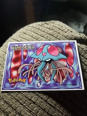 TENTACRUEL  Pokemon Die Cut Vending Sticker 1999-2000 Mall Kiosk Vending Stock • $3.99