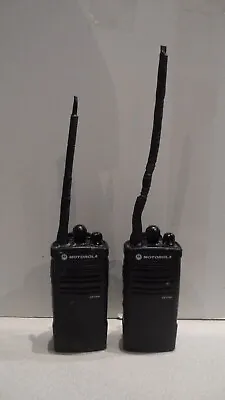 LOT OF 2 Motorola CP110m 2ch VHF Two Way Radios H96MCC9AA2AA With Batteries • $149.99