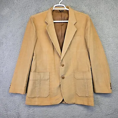 Vintage Levis Corduroy Blazer Men’s 42R Tan Brown Jacket Sports Coat Western Y2K • $49.47