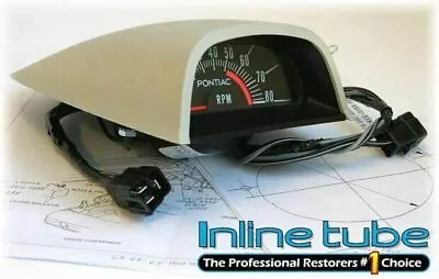 68 69 70 71 72 Gto Judge Trans Am Firebird Hood Mounted Tachometer 5100 Red Line • $239.95