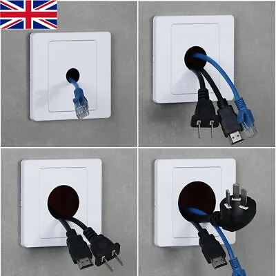 Outlet Hole Cable Cover Wall Blank Panel Cable Socket Panel Decorative Cover ~ • £4.73