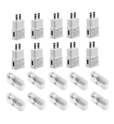 Lot Wall Chargers Adapter +5F Micro USB Cable For Android Phone OEM Quality Cord • $69.99