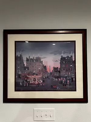 Michel Delacroix Fete Foraine II Lithograph Framed In Beverly Hills CA Fine Art • $190