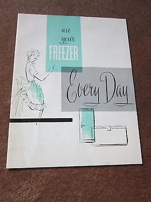 Vintage 1950s Dow Chemical Saran Wrap Use Your Freezer Every Day 1959 Booklet • $10.95