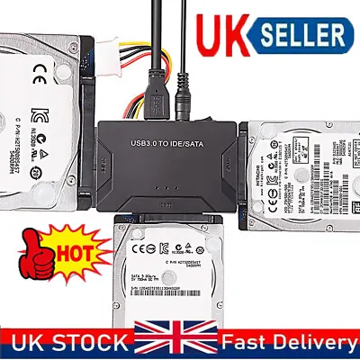 Ultra Recovery Converter USB3.0 To SATA/IDE Hard-drive Cable Disk Adapter UK • £17.38