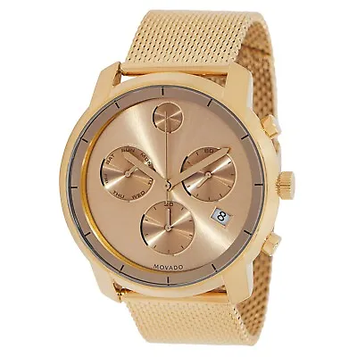 Movado 3600372 Men's Bold Gold-Tone Dial Quartz Watch • $337.46