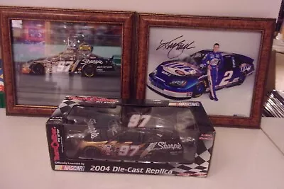 AUTOGRAPHED   Kurt Busch #97 Sharpie Car & Pictrure -#2 Miller Lite Pic • $34.95