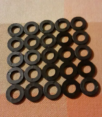 £1.85 • Buy 6mm Black Nylon Plastic Washer Spacers To Suit M6 Screws & Bolts Pack X 25